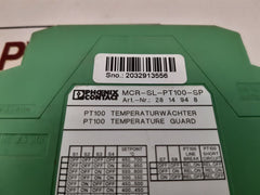 Phoenix Contact Mcr-sl-pt100-sp Temperature Monitoring 20-30Vdc 28 14 94 8