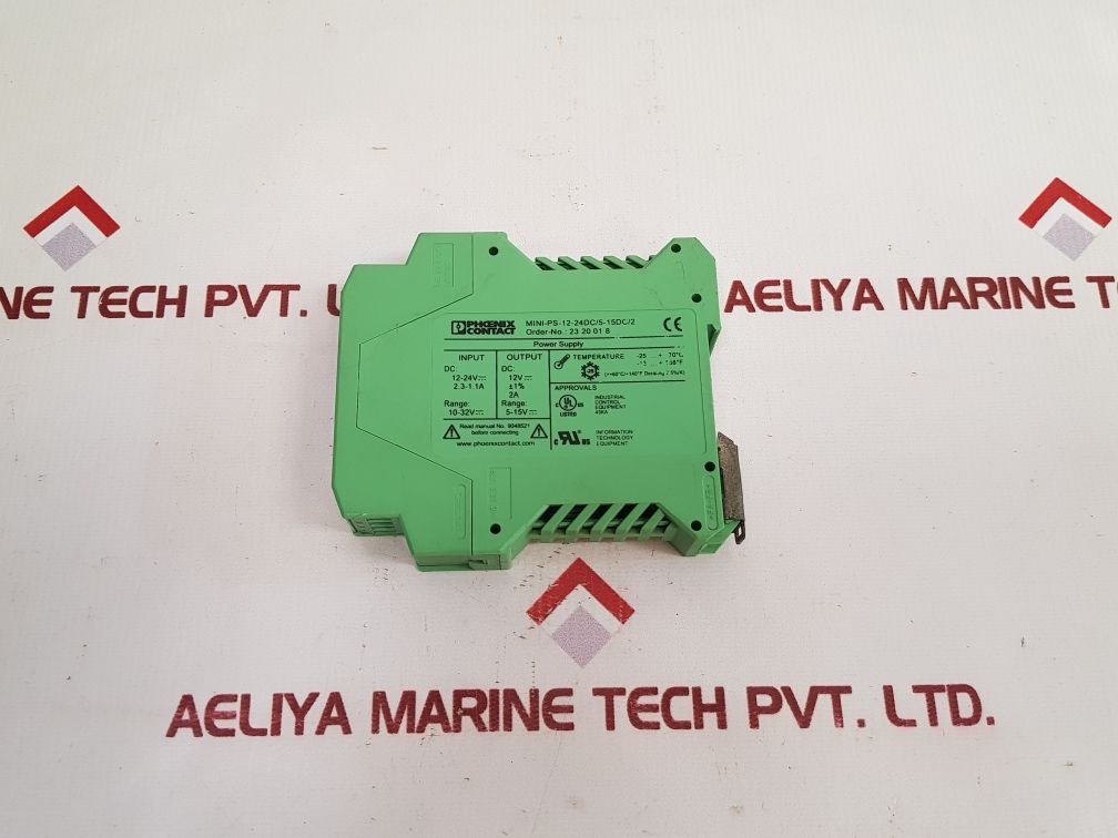Phoenix Contact Mini Power Mini-ps-12-24Dc/5-15Dc/2 Power Supply