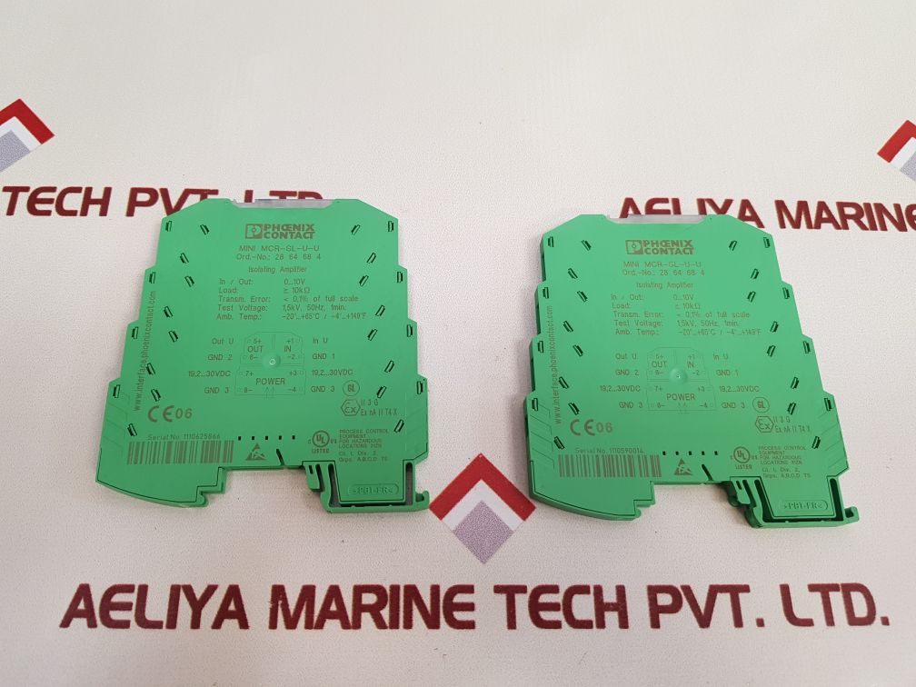 Phoenix Contact Mini Mcr-sl-u-u Isolating Amplifier - Aeliya Marine Tech