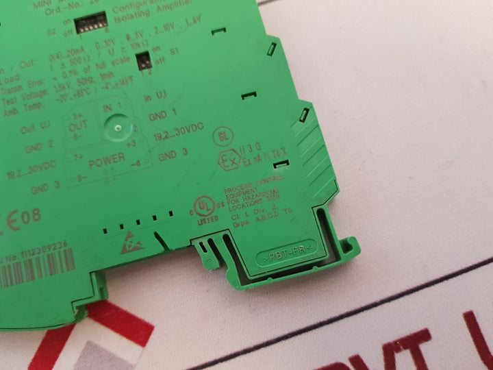 Phoenix Contact Mini Mcr-sl-ui-ui-sp Isolating Amplifier
