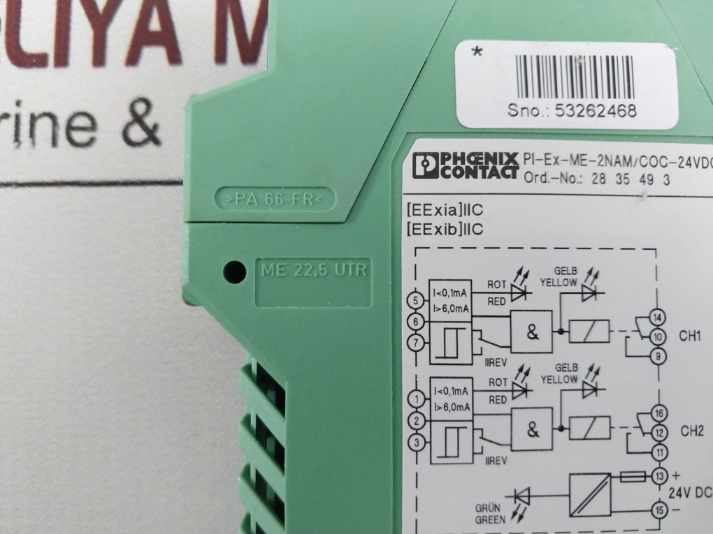 Phoenix Contact Pi-ex-me-2Nam-coc-24Vdc Switch Amplifier-relay Output