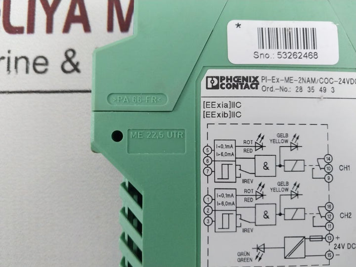 Phoenix Contact Pi-ex-me-2Nam-coc-24Vdc Switch Amplifier-relay Output
