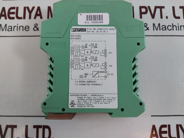 Phoenix Contact Pi-ex-me-2Nam-coc-24Vdc Switch Amplifier-relay Output