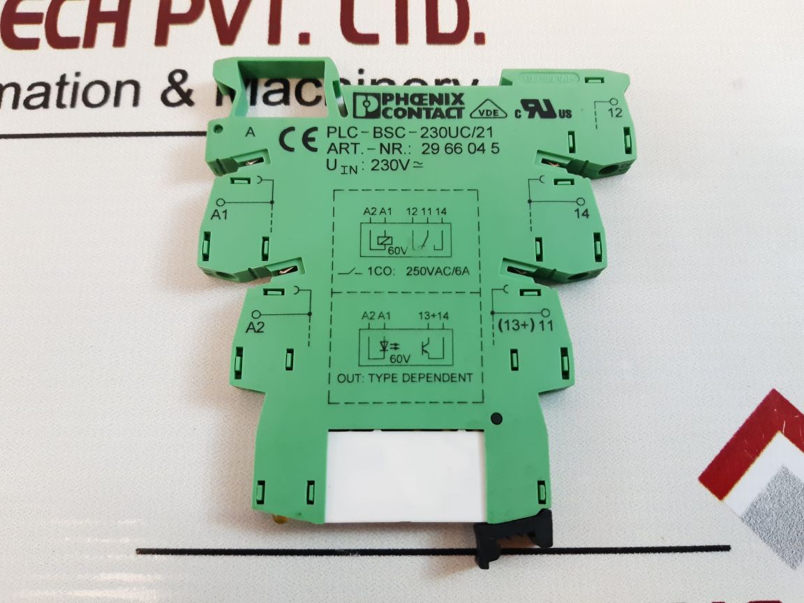 Phoenix Contact Plc-bsc-230Uc/21 Relay Module 250Vac/6A