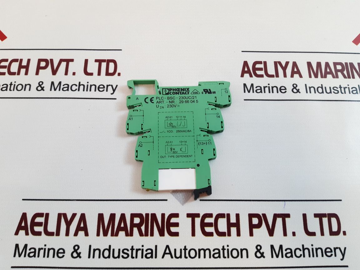 Phoenix Contact Plc-bsc-230Uc/21 Relay Module 250Vac/6A