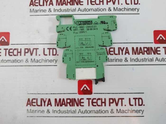 Phoenix Contact Plc-bsc-230Uc/21 Relay Base 230V 6A 250Vac