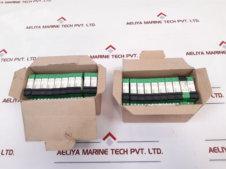 Lot of 2X Phoenix contact plc-bsc-24dc/21-21 relay terminal block New One