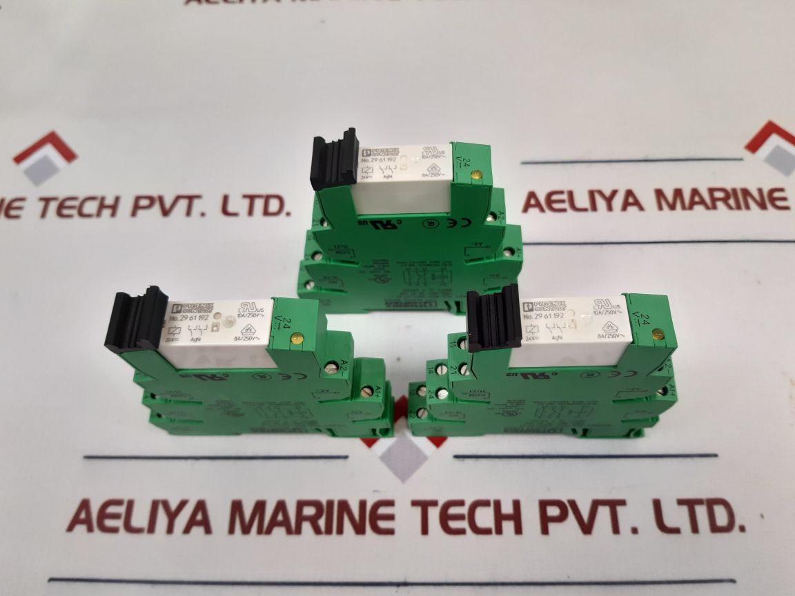 Lot Of 2X Phoenix Contact Plc-bsc-24Dc/21-21 Relay Terminal Block