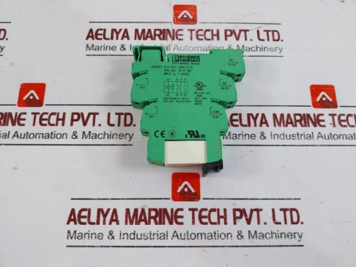 Phoenix Contact Plc-bsc-24Dc/21-21 Relay With Socket Base 2967015 250Vac, 2X6A