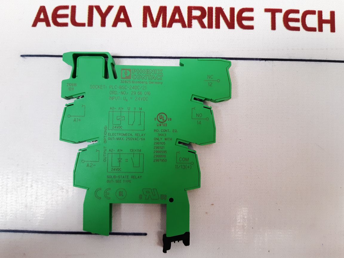 Phoenix Contact Plc-bsc-24Dc/21 Plc Basic Terminal Block 250Vac/6A 210916 1211