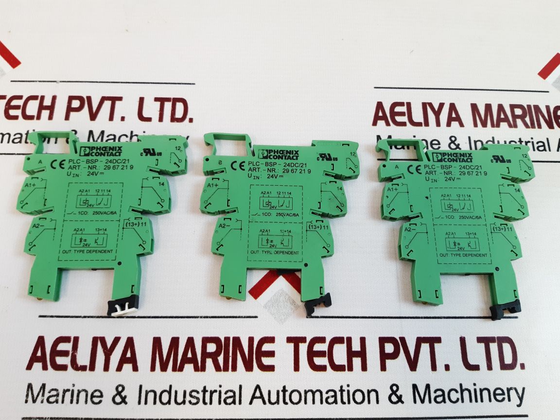 Phoenix Contact Plc-bsp-24Dc/21 Terminal Block Relay 2967219 250Vac/6A