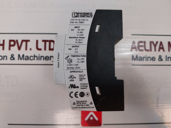 Phoenix Contact Step-ps/1Ac/24Dc/2.5 Step Power Supply Unit 1.4-0.65A