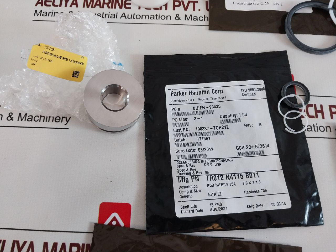 Parker 100774, 100766,100666-08,100365,100768,100360 valve kit