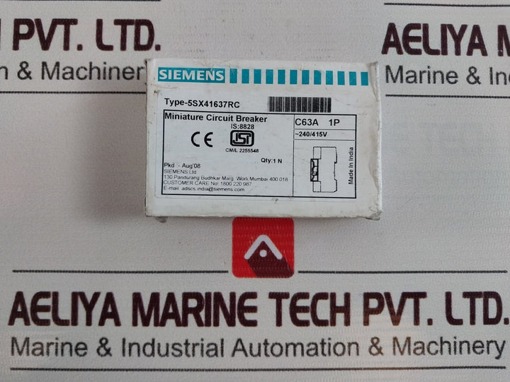 Lot of 3X SIEMENS 5SX41 Miniature Circuit Breaker 5SX41637RC