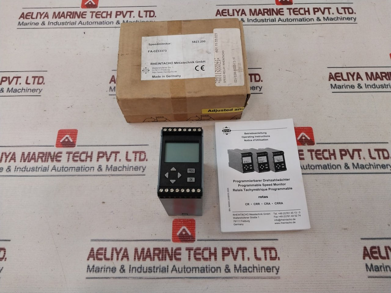 Rheintacho 5823.200 Programmable Speed Monitor 24Vdc