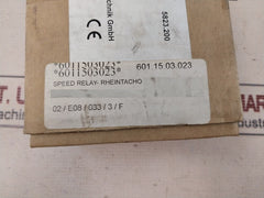 Rheintacho 5823.200 Programmable Speed Monitor 24Vdc