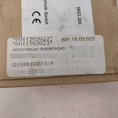 Rheintacho 5823.200 Programmable Speed Monitor 24Vdc