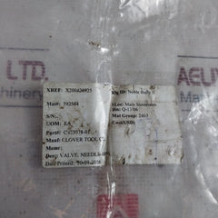 HIP 30-11HF9 High Pressure Needle Valve X200426925 CS23078-01