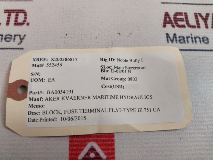 Phoenix Contact Uk 6-fsi/C Fuse Modular Terminal Block