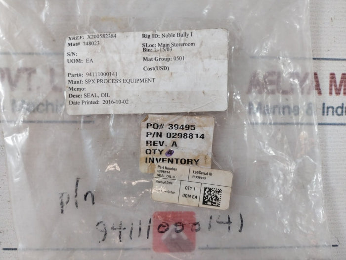 Lot of 3X SKF 28697 Oil Shaft Seal 94111000141 REV.A 0298814