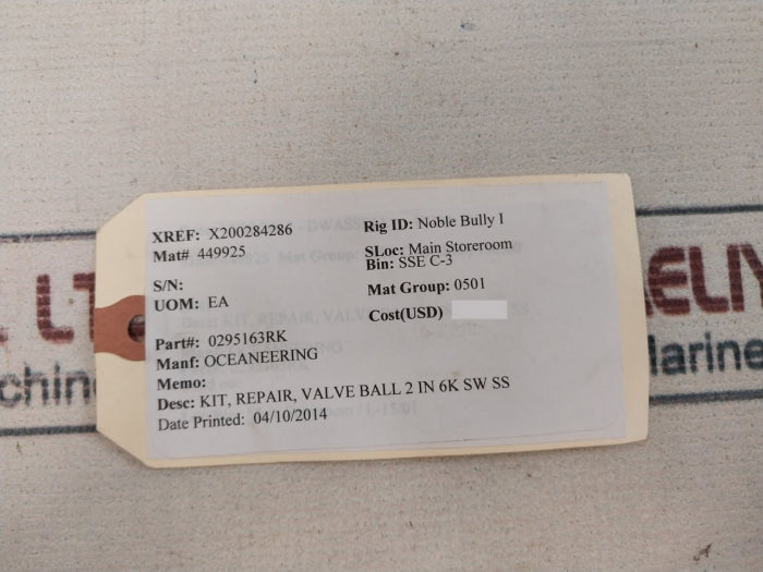 SVF Flow Controls 0295163RK Repair Kit