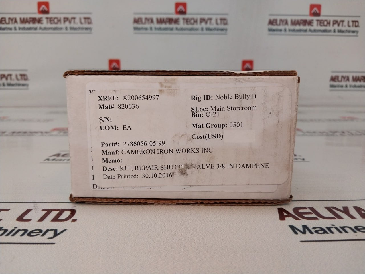 Dtl Technologies Er110T Shuttle Valve 3/8 In Dampene Repair Kit 2786056-05-99