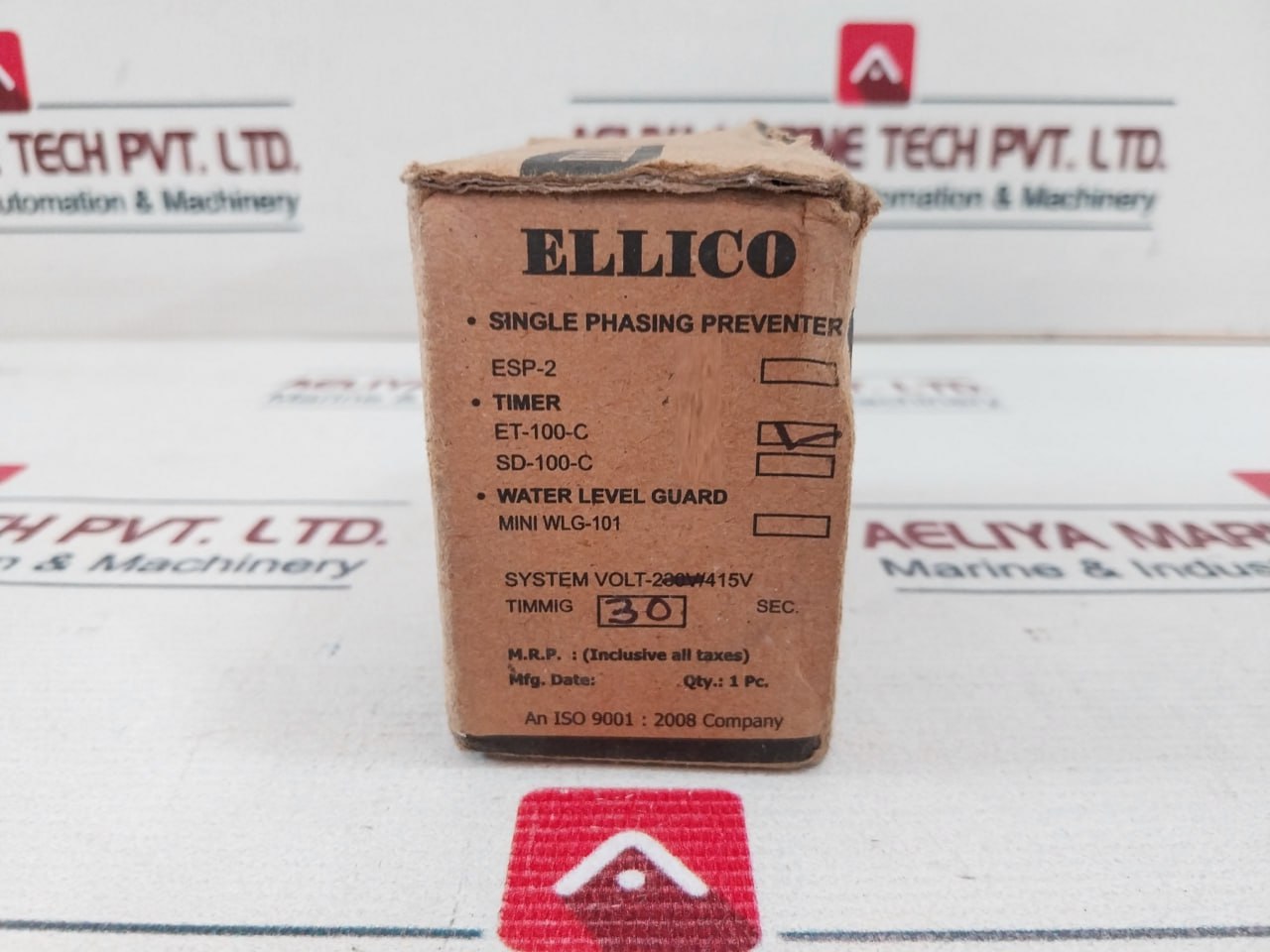 Ellico Etc-100 Single Phasing Preventer Electronic Timer 415V