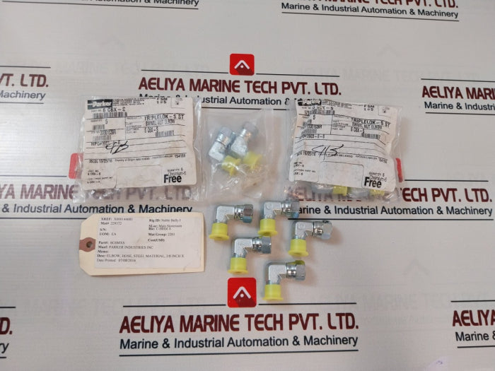 Lot Of 6X Parker 6 C6X-S Swivel Nut Elbow 3/8 Inch