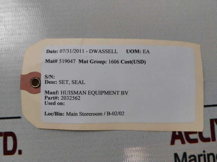 Huisman 2032562 Seal Set 50-34/1