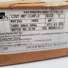 C&S Electric Cdfl 2 Fuse Link