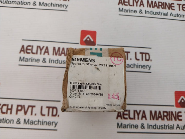 Siemens 3Tx0 203-0Yb6 Wide Band Coil Spares For 3Tw42/3Lw42 Starters Coil