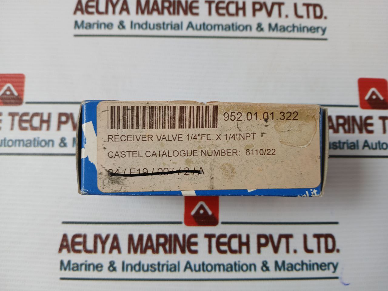 Castel 6110/22 Receiver Valve 1/4” FL. X 3/8” NPT