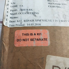 Oceaneering 100818-RK Valve Repair Kit TP018 N4115 B011