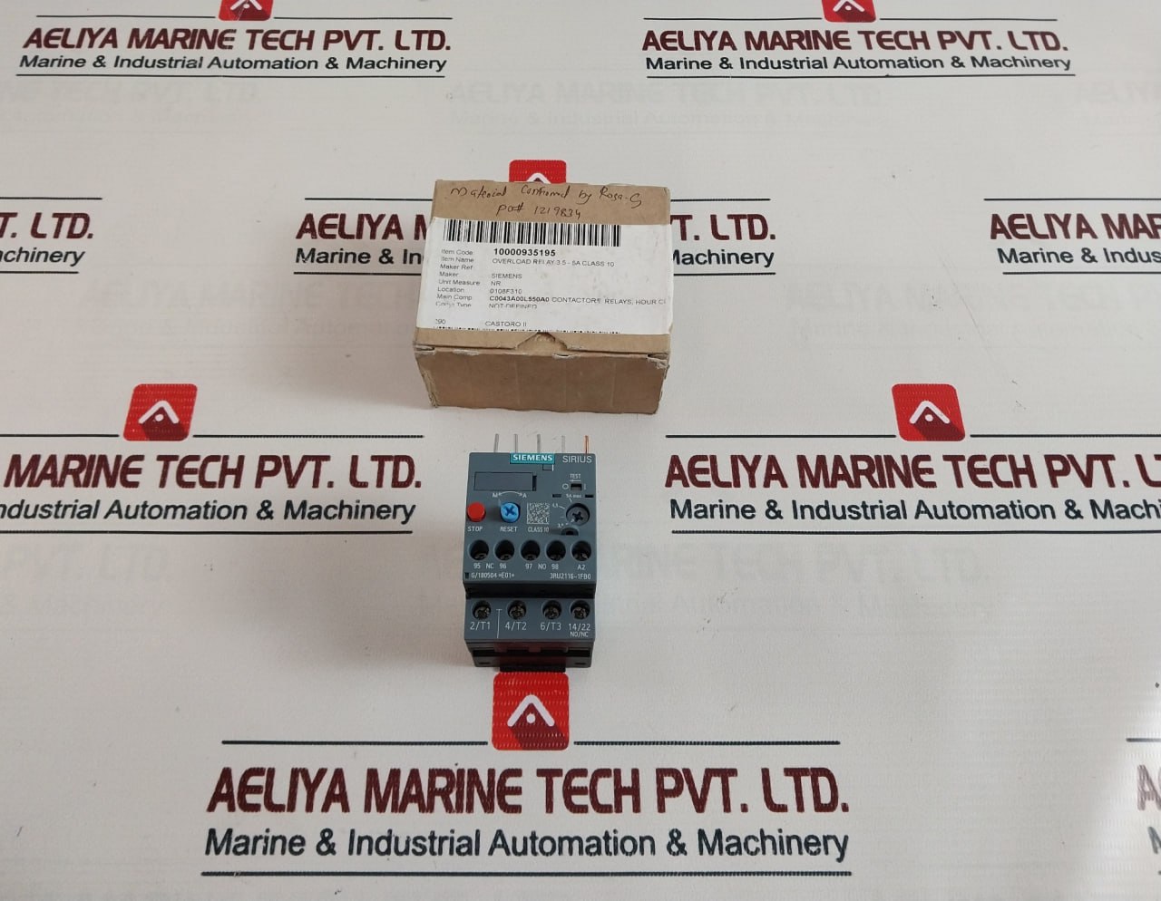 SIEMENS 3RU2116-1FB0 Thermal Overload Relay 3.5-5 A 690V 6kV