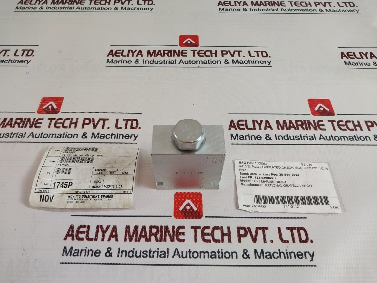 Parker B10-3-8P Cartridge Valve Body 3000 Psi Rev 2 1505067