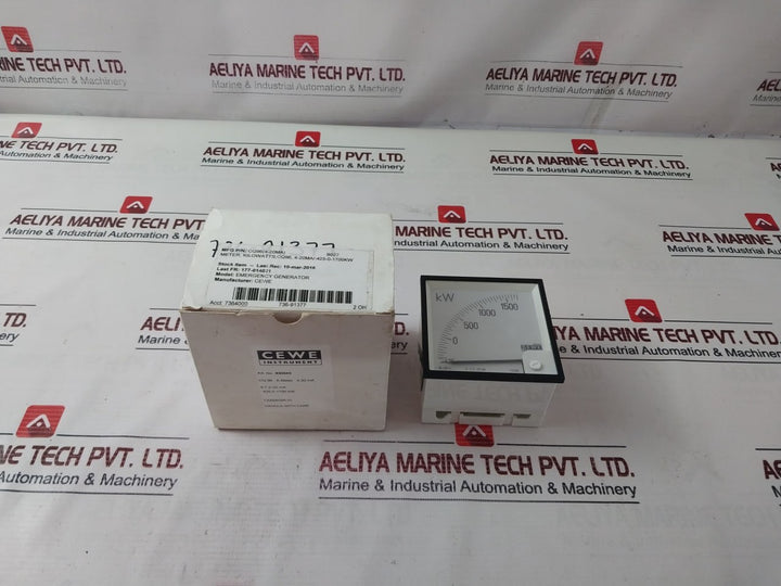 CEWE INSTRUMENT CQ96 Analog Kilowatt Meter-425-0-1700 KW