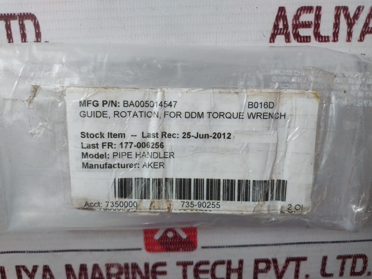 Aker BA005014547 Guide Rotation For Ddm Torque Wrench