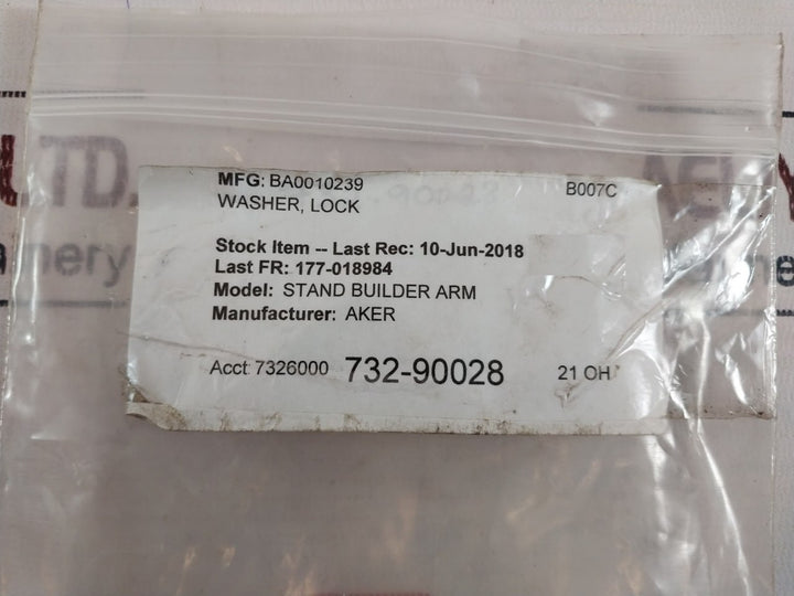 Lot Of 2X FAG /Aker MB6 Lock Washer