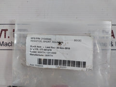 Wirth 21048049 Shunt Resistor 60A/60MV