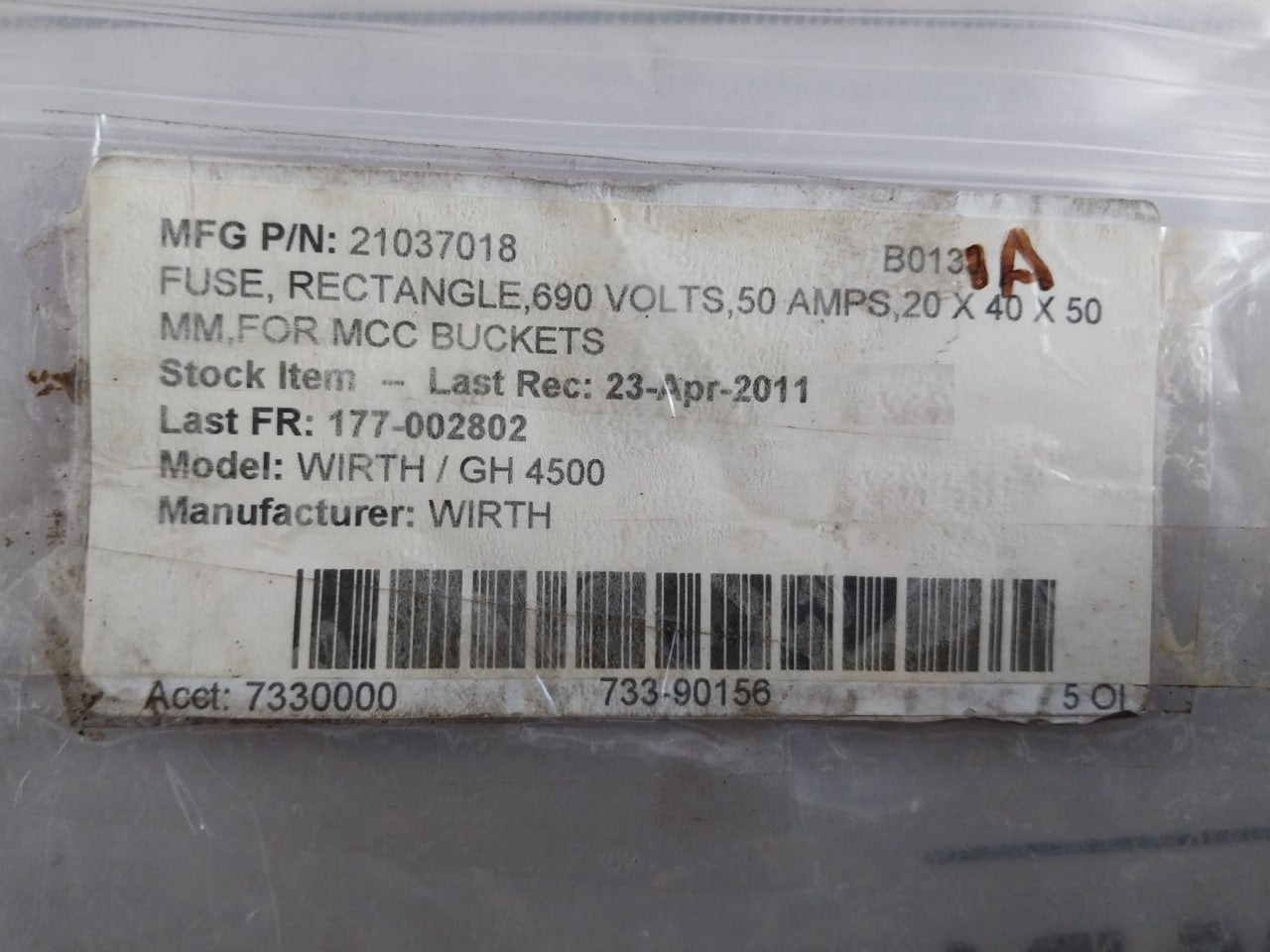 Siemens 3Ne1 817-0 Fuse Link 50A