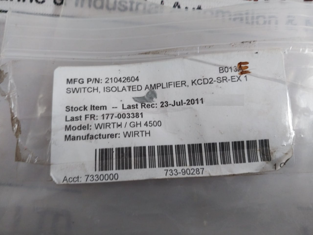 Pepperl+Fuchs KCD2-SR-EX1.LB Switch Amplifier 216712 45Mw
