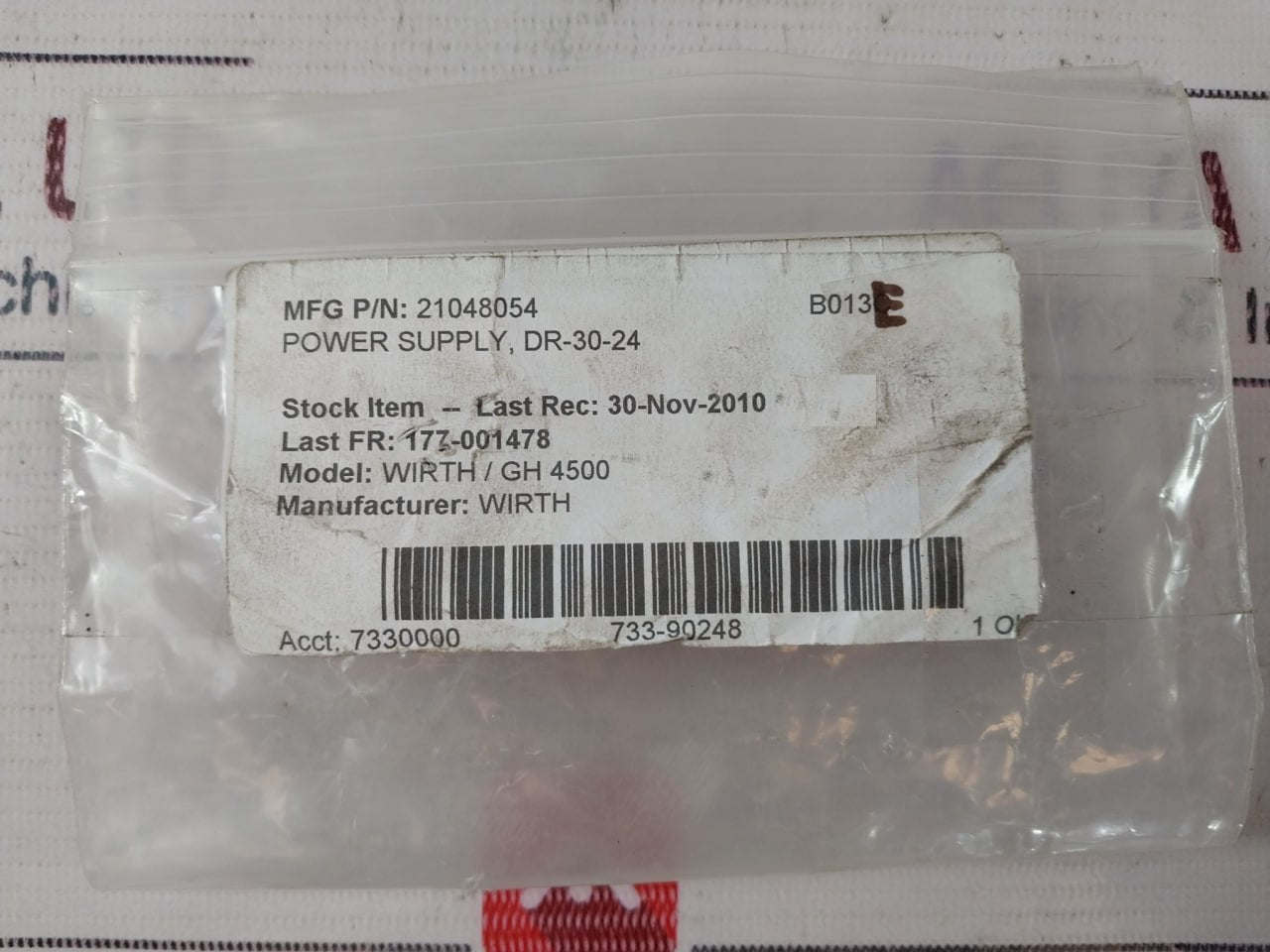 Mean Well Dr-30-24 Power Supply 100-240Vac 1.1A 50/60 Hz