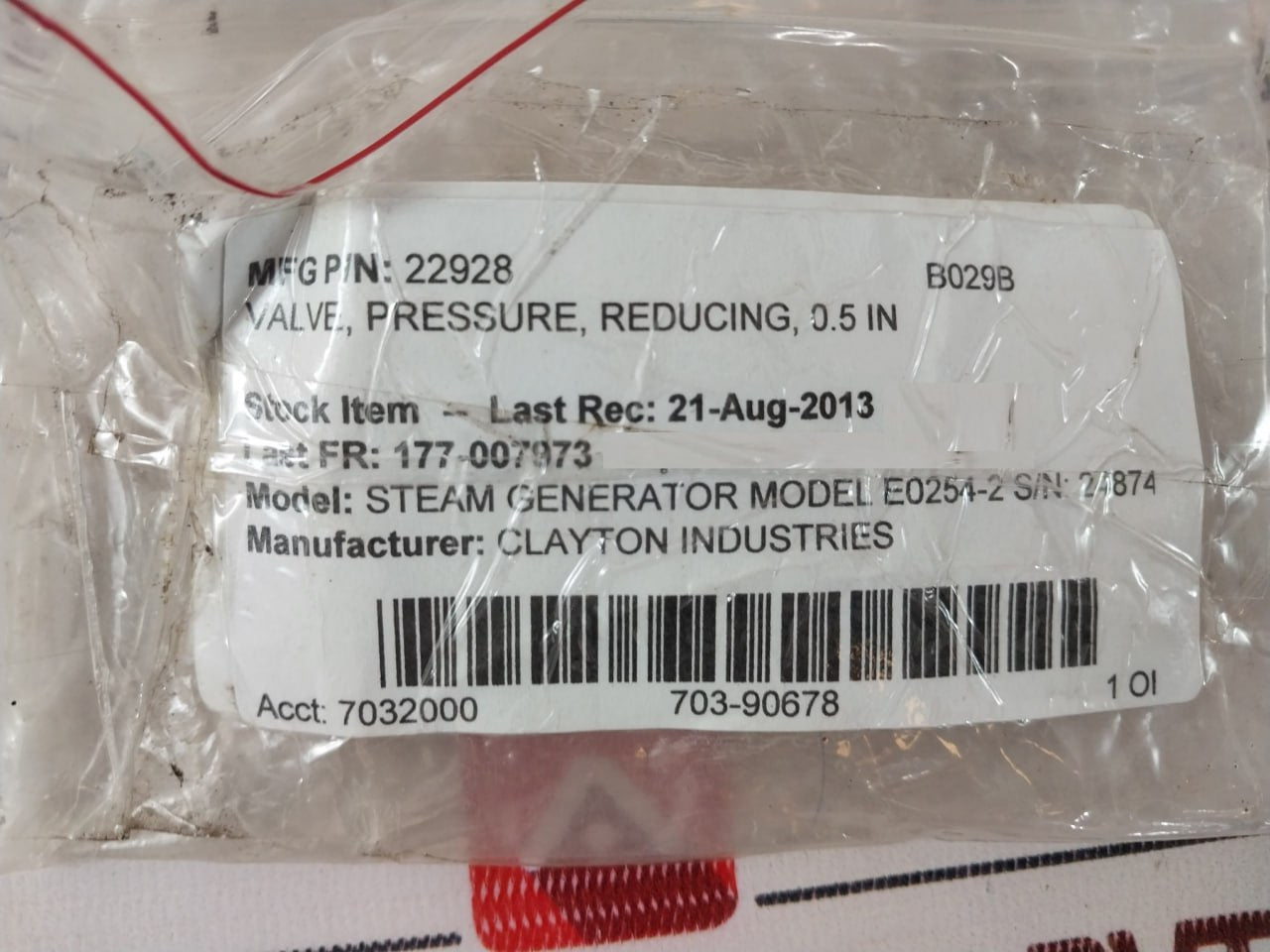 Fisher Controls 67D Pressure Regulator 0-60 psi