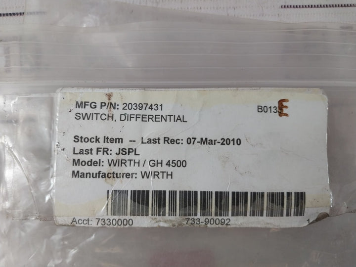 Pall Rc861Cz090Hssyt Differential Pressure Switch Set 220Vac 28Vdc 5A