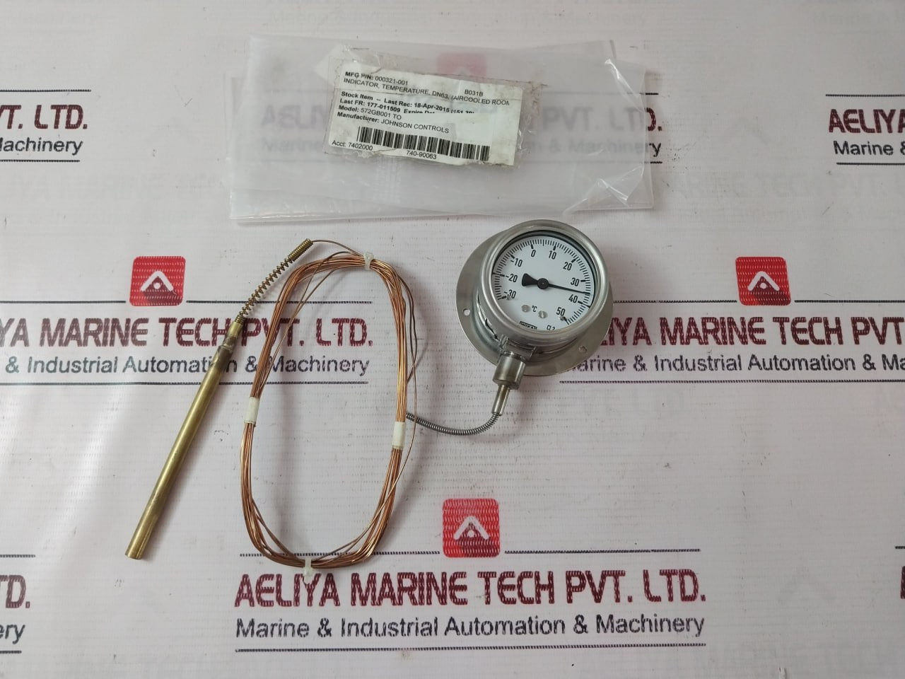 Wika 572GB001 To 4 Temperature Gauge -30 To 50°C