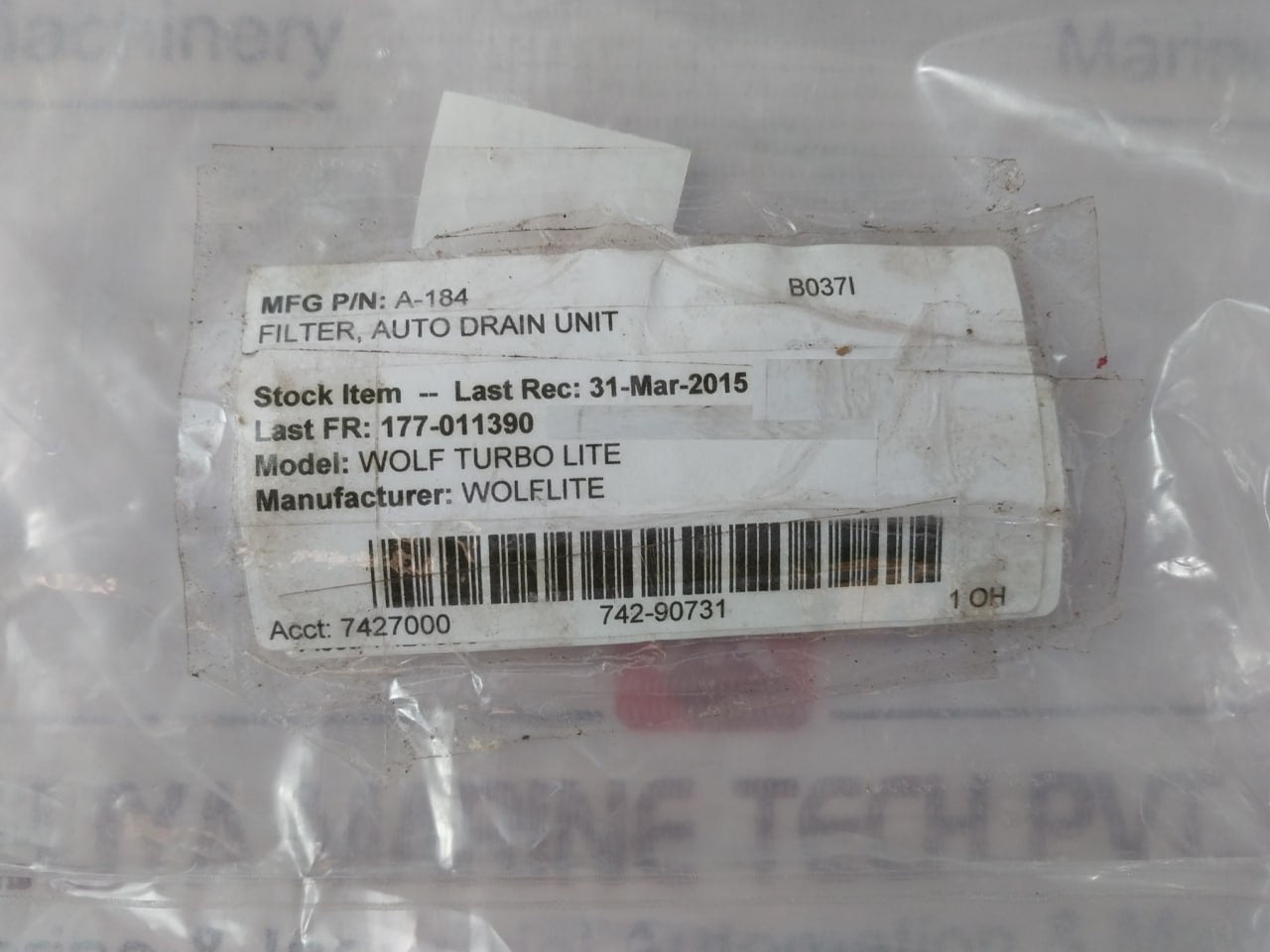 Hyvair 800-A Auto Drain Unit Filter 150 PSI Max