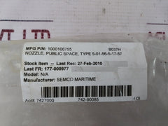 Semco Maritime 5-01-56-5-17-57 Nozzle 56-5Y0957°