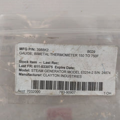 Trend 150-750°F Thermometer E0254-2