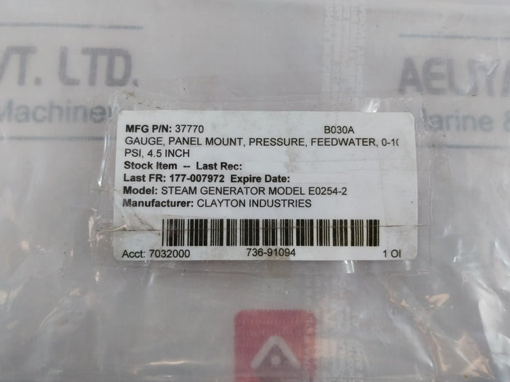 Accu-drive 3d Instruments 0-1000 Psi Pressure Gauge