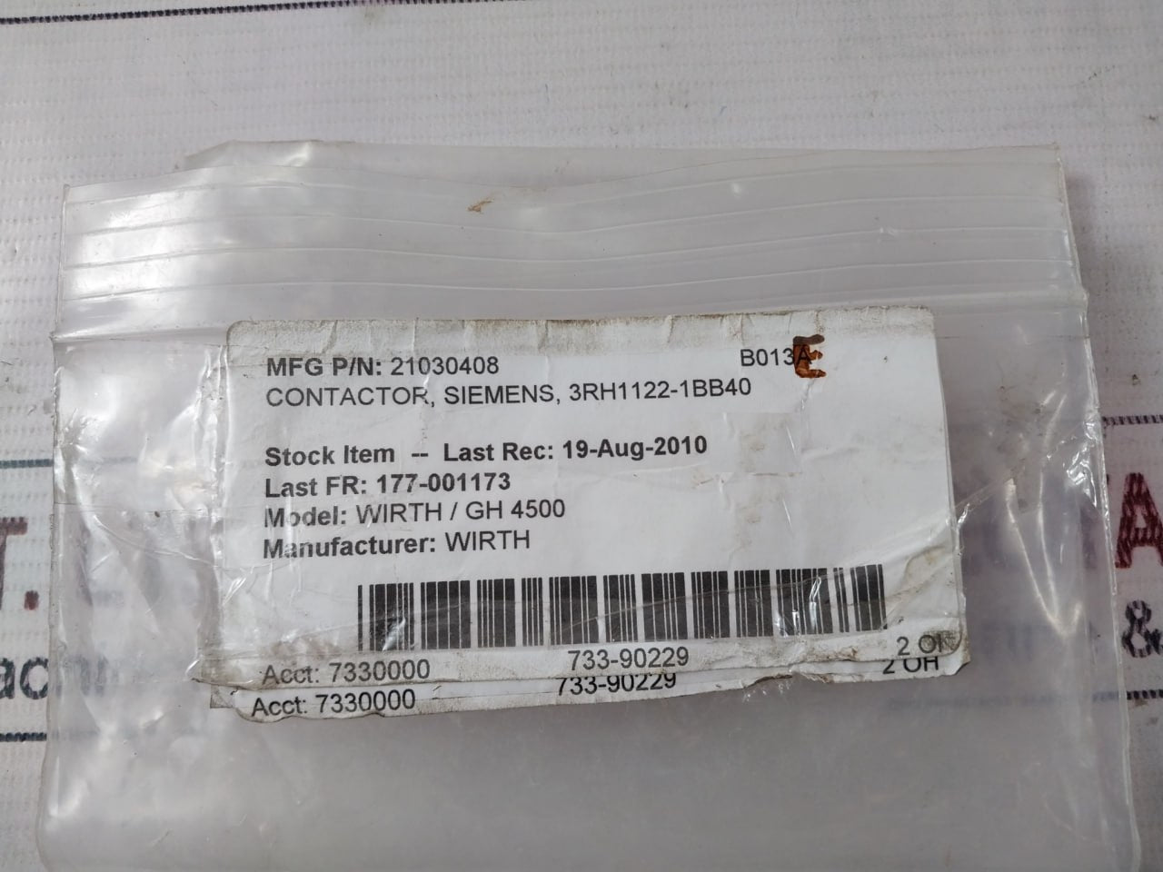 Siemens 3Rh1122-1Bb40 Contactor Relay Dc 24V